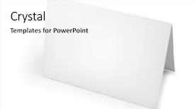  Presentation with medical folder blank or clipboard - Beautiful theme featuring invitation cards - blank folded card on plain backdrop and a white colored foreground