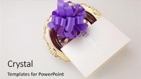  Presentation with opening ceremony - Cool new presentation theme with invitation cards - opening ceremony concept purple bows backdrop and a lemonade colored foreground