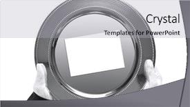  Presentation with butler - PPT layouts featuring invitation cards - photo of a silver tray background and a light gray colored foreground