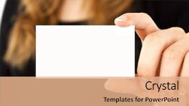  Presentation with invitation - Audience pleasing slides consisting of invitation cards - white card in a hand backdrop and a coral colored foreground