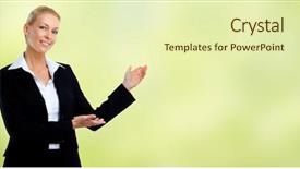  Presentation with business woman standing on maze - Amazing theme having invitation company presentation - beautiful business woman backdrop and a  colored foreground