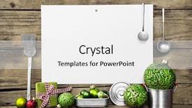  Presentation with party invitation - Theme with invitation for a christmas party background and a white colored foreground