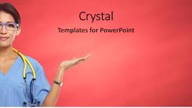  Presentation with chinese - Amazing slide set having invitation healthcare - chinese nurse woman backdrop and a coral colored foreground