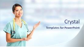  Presentation with metabolic syndrome doctor - PPT layouts enhanced with invitation healthcare - doctor woman background and a sky blue colored foreground