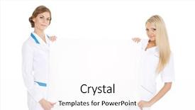  Presentation with an empty two way - Cool new presentation with invitation healthcare - portrait of two confident friendly backdrop and a  colored foreground