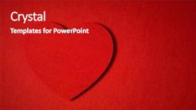  Presentation with paper cutting - Slide deck with invitation newspaper - valentine day card paper cutting background and a  colored foreground