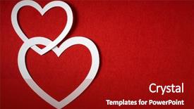  Presentation with paper cutting - Colorful presentation enhanced with invitation newspaper - valentine day card paper cutting backdrop and a crimson colored foreground