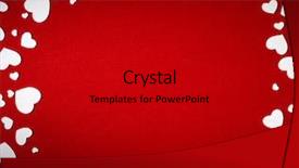  Presentation with paper cutting - Audience pleasing PPT theme consisting of invitation newspaper - valentine day card paper cutting backdrop and a  colored foreground