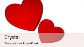  Presentation with paper cutting - Slide set having invitation newspaper - valentine day card paper cutting background and a  colored foreground