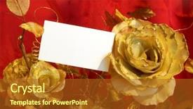 Presentation with pearls - Beautiful presentation featuring invitation pearls - golden roses and postcard backdrop and a  colored foreground