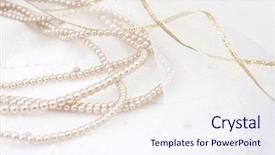  Presentation with wedding invitation - PPT layouts consisting of invitation pearls - textile wedding background background and a sky blue colored foreground