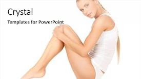  Presentation with cotton - Presentation having invitation plain - picture of beautiful woman background and a white colored foreground