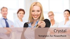  Presentation with concept - Colorful presentation design enhanced with invitation seminar - business concept - attractive young backdrop and a coral colored foreground