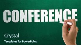  Presentation with invitation conference - Cool new PPT theme with invitation seminar - conference backdrop and a forest green colored foreground