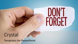  Presentation with forget - Slides having invitation seminar - dont forget background and a coral colored foreground