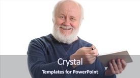  Presentation with old man and his music - Beautiful PPT layouts featuring invited - positive bald and bearded old backdrop and a tawny brown colored foreground