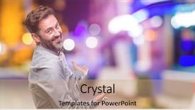  Presentation with disco in night club - PPT layouts featuring inviting to enter at night background and a coral colored foreground