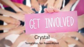  Presentation with oktoberfest - Slides having word get involved and young background and a lemonade colored foreground