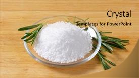  Presentation with thyme - Cool new presentation theme with iodine - glass bowl of sea salt backdrop and a yellow colored foreground
