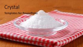  Presentation with salt - Amazing PPT theme having iodine - heap of salt backdrop and a  colored foreground