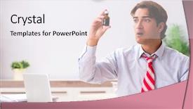  Presentation with first aid kit - Amazing slides having iodine - man with first aid kit backdrop and a white colored foreground