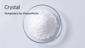  Presentation with sea glass - Beautiful PPT theme featuring iodine - overhead view of glass bowl backdrop and a sky blue colored foreground