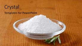  Presentation with thyme - Amazing PPT layouts having iodine - small heap of salt backdrop and a gold colored foreground