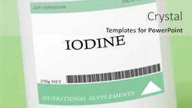  Presentation with thyroid - Slides consisting of iodine-important-for-thyroid-health background and a white colored foreground