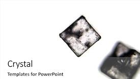  Presentation with table salt - Beautiful PPT theme featuring iodized table salt crystals photographed backdrop and a white colored foreground