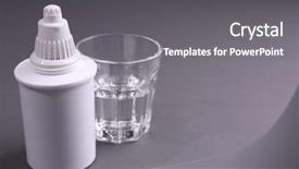  Presentation with ion - Beautiful presentation featuring ion - filter cartridge and a glass backdrop and a gray colored foreground