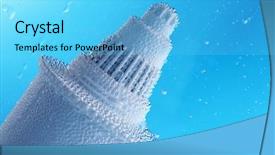  Presentation with deep blue - Slide deck with ion - filter cartridge deep background and a light blue colored foreground