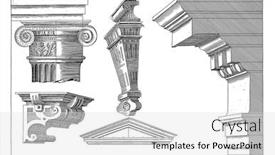  Presentation with frame - Colorful presentation theme enhanced with ionic-capital-and-main-frame backdrop and a light gray colored foreground