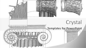  Presentation with engraving - Slides with ionic-capital-and-pedestal-hendrick background and a light gray colored foreground