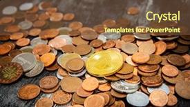  Presentation with money bitcoin crypto currency gold - Theme with ios - crypto currency eos io computer background and a tawny brown colored foreground