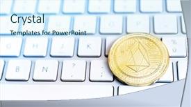  Presentation with crypto - Cool new slides with ios - crypto currency eos io computer backdrop and a  colored foreground