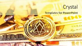  Presentation with crypto - Cool new theme with ios - crypto currency eos io computer backdrop and a blonde colored foreground