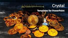  Presentation with crypto - Cool new PPT layouts with ios - crypto currency eos io was backdrop and a black colored foreground