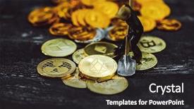  Presentation with mining - Slide deck featuring ios - miners are mining eos io background and a dark gray colored foreground