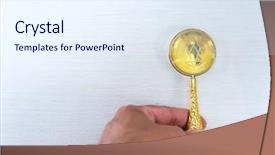  Presentation with detective magnifying glass - Cool new presentation theme with ios - use a magnifying glass backdrop and a  colored foreground