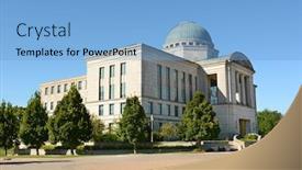  Presentation with judicial - Colorful slide deck enhanced with housed in the iowa judicial backdrop and a light blue colored foreground