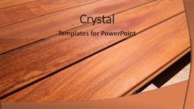  Presentation with wood - Presentation theme featuring ipe teak decking deck wood background and a coral colored foreground
