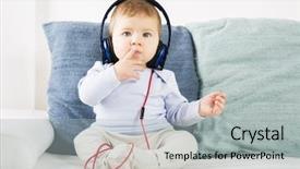  Presentation with baby sitting - Amazing slide set having iphone - sweet baby boy sitting backdrop and a light gray colored foreground