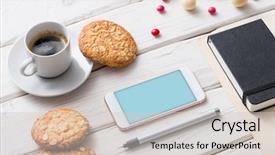  Presentation with desktop - Amazing slides having iphone - white smart phone backdrop and a light gray colored foreground