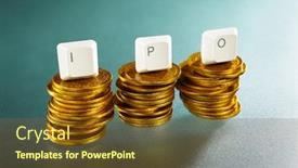  Presentation with letter - Beautiful slides featuring ipo letter on each block backdrop and a tawny brown colored foreground