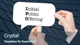  Presentation with issue - Slide deck with ipo written in a speechbubble background and a ocean colored foreground