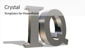  Presentation with white letters - Colorful presentation theme enhanced with iq - metal letters i and q backdrop and a white colored foreground