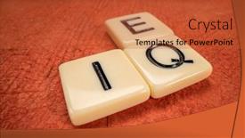  Presentation with emotional intelligence - Presentation with iq-and-eq-crossword-intelligence background and a red colored foreground
