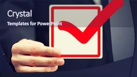  Presentation with multiple choice checkbox - Slide deck with iq test - picture or closeup of checkbox background and a navy blue colored foreground