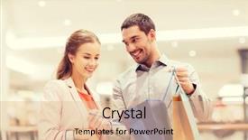  Presentation with people mall - Beautiful theme featuring ir - sale consumerism and people concept backdrop and a lemonade colored foreground