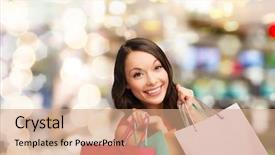  Presentation with christmas sale - Slide set featuring ir - shopping sale gifts christmas x-mas background and a coral colored foreground